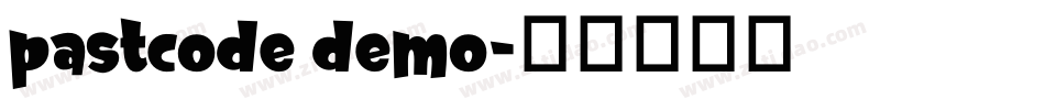 pastcode demo字体转换